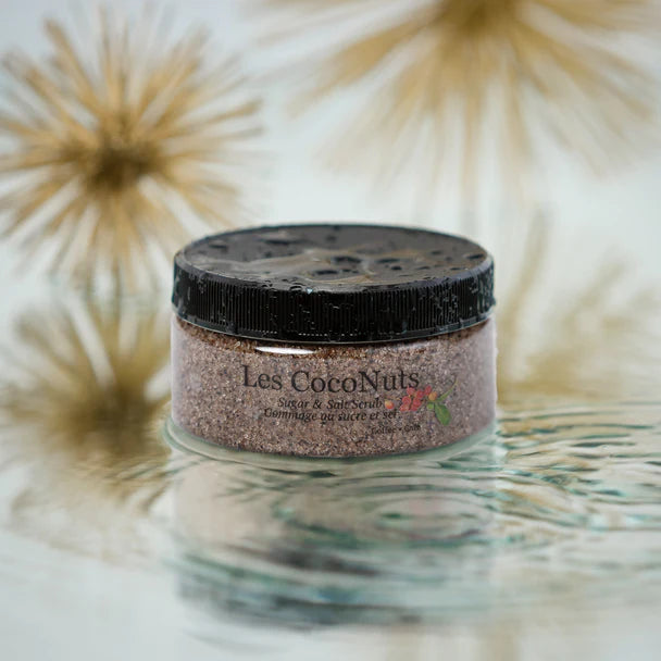 LES COCONUTS Sugar and salt scrub - Coffee