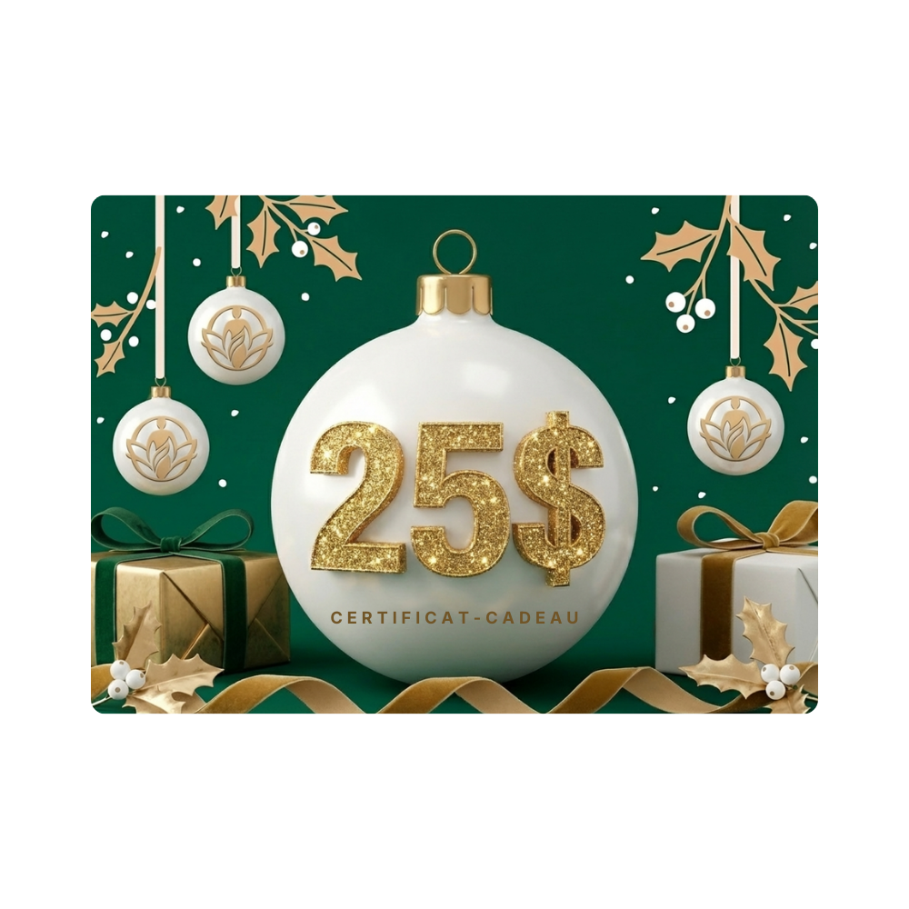 Certificat-Cadeau de 25$ Des Fêtes